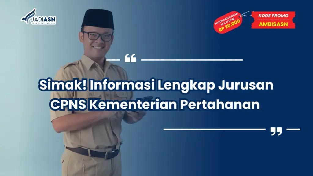 Jurusan CPNS Kementerian Pertahanan