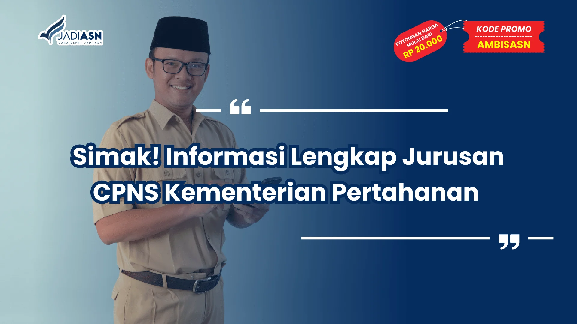 Jurusan CPNS Kementerian Pertahanan
