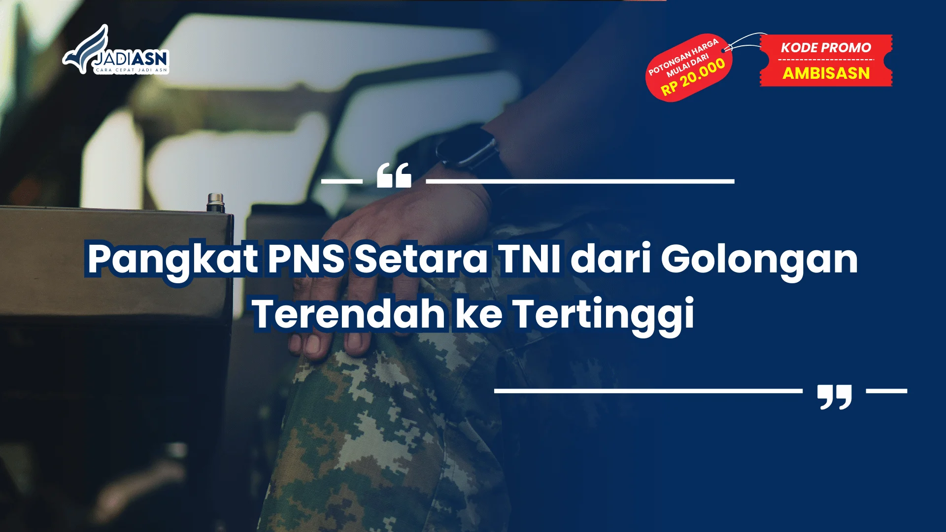 Pangkat PNS Setara TNI