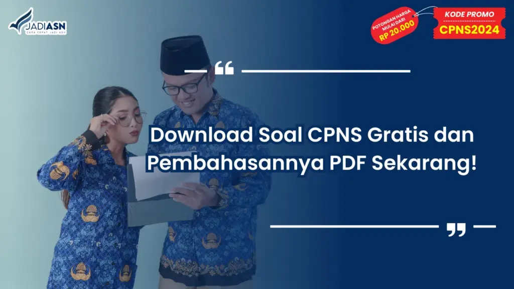 Soal CPNS Gratis dan Pembahasannya PDF