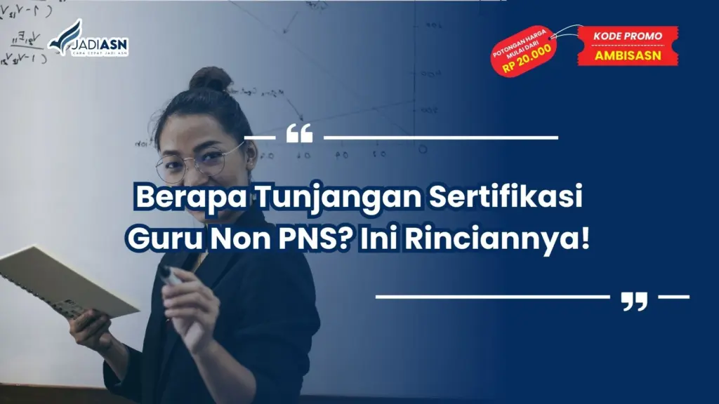 berapa tunjangan sertifikasi guru non pns