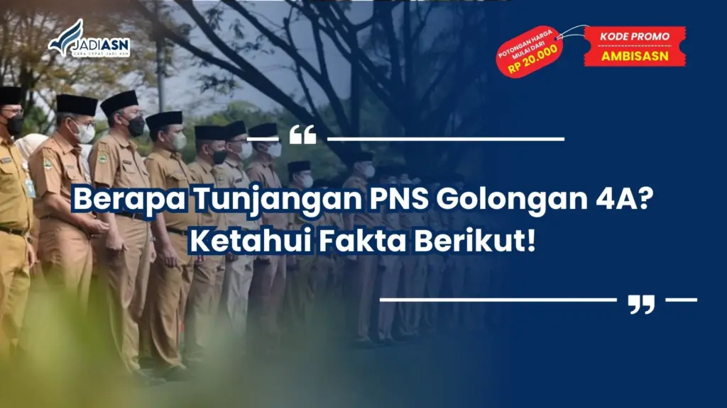 berapa tunjangan pns golongan 4a
