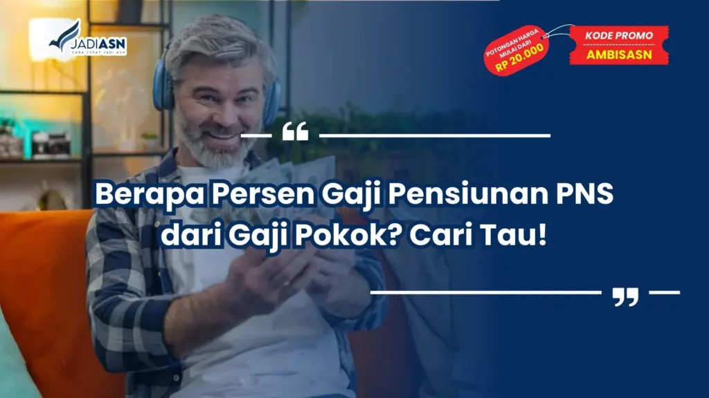 berapa persen gaji pensiunan pns dari gaji pokok