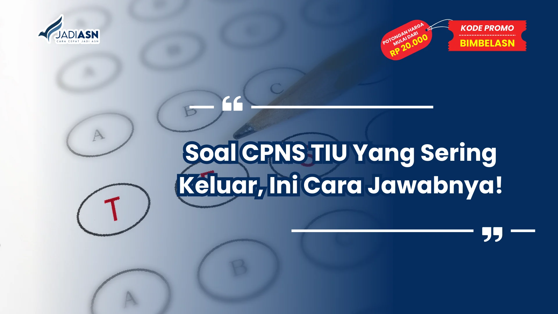 Soal CPNS TIU Yang Sering Keluar