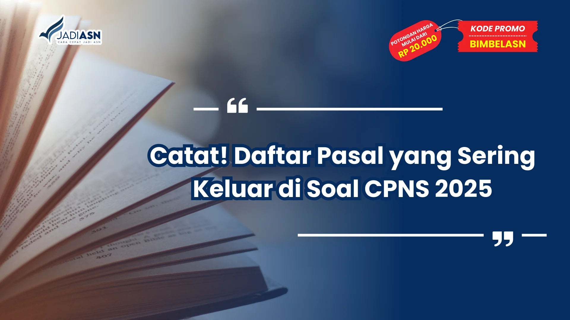 Pasal yang Sering Keluar di Soal CPNS