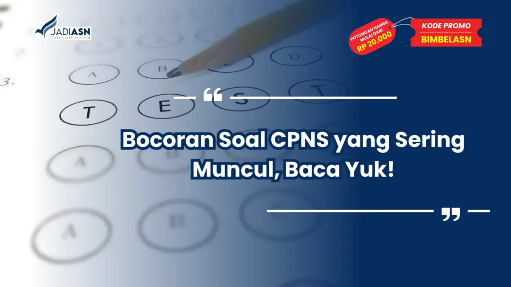 Soal CPNS yang Sering Muncul