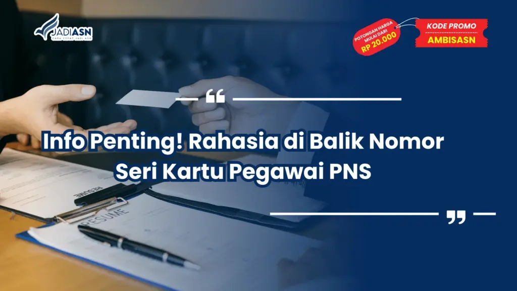 Nomor Seri Kartu Pegawai PNS