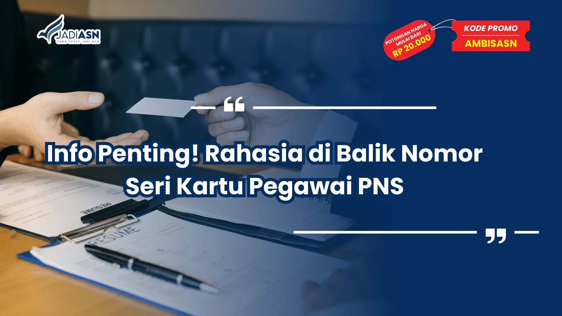 Nomor Seri Kartu Pegawai PNS
