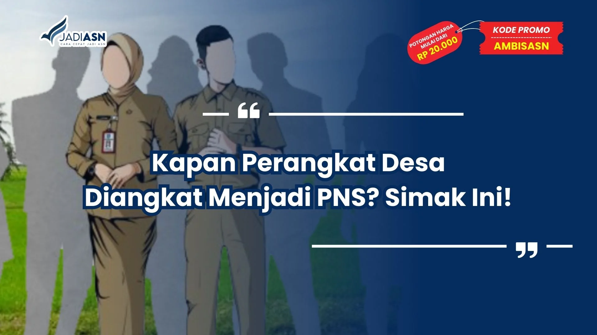 kapan perangkat desa diangkat menjadi pns