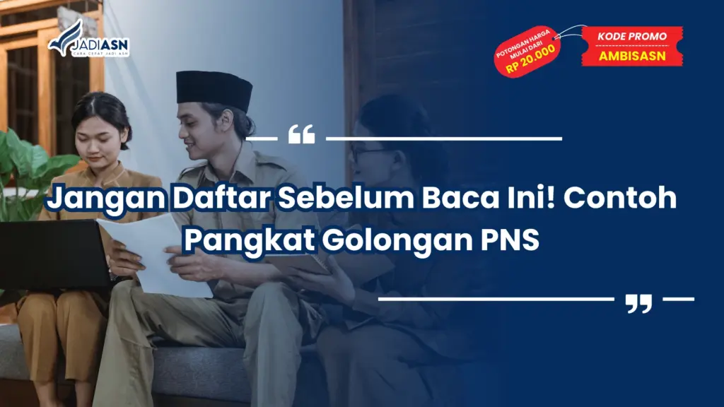 Contoh Pangkat Golongan PNS