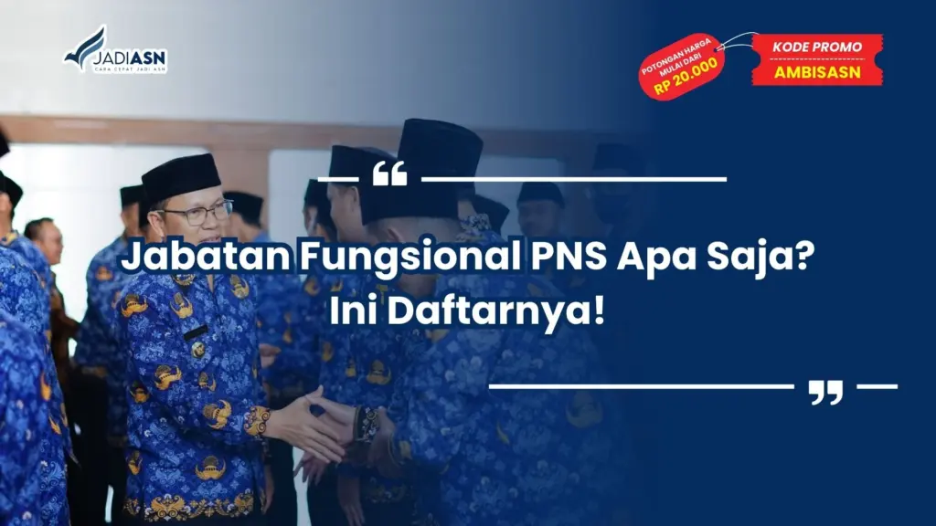jabatan fungsional pns apa saja