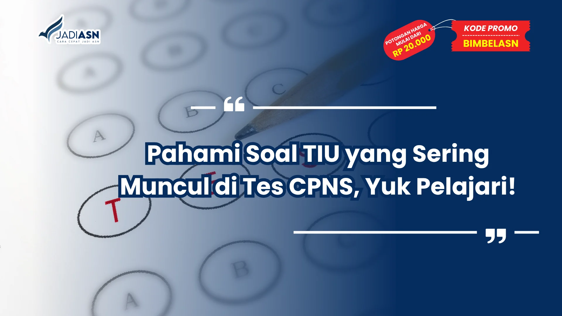Soal TIU yang Sering Muncul di Tes CPNS