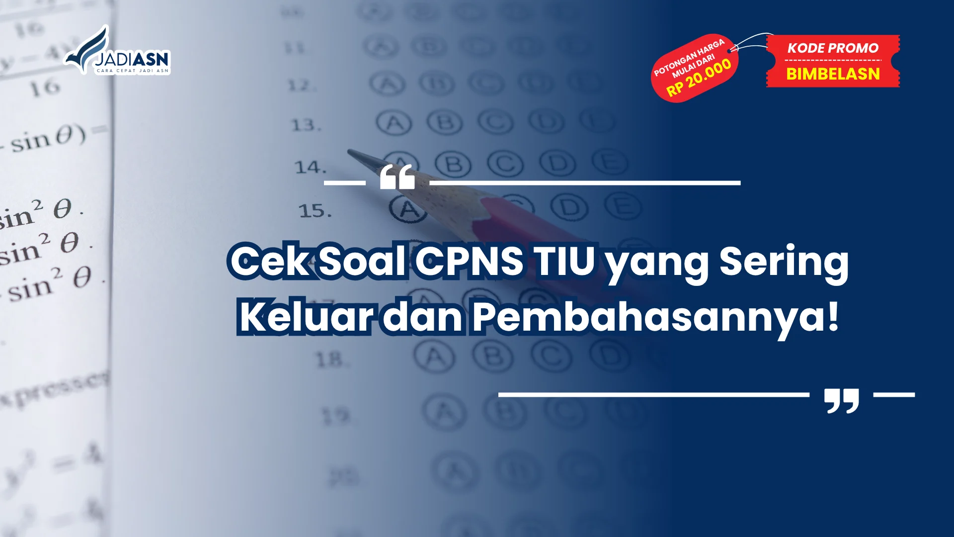Soal CPNS TIU yang Sering Keluar