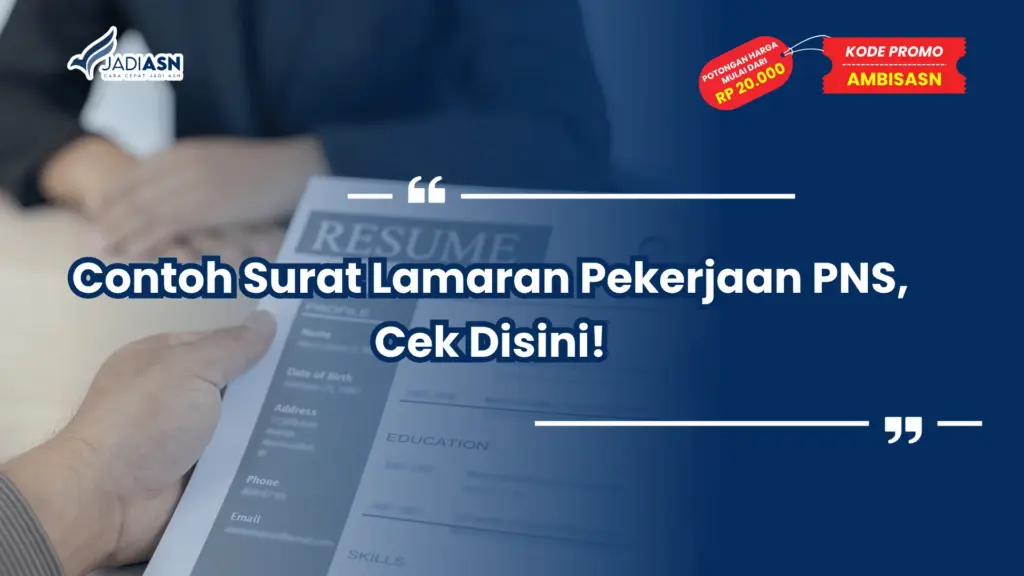Contoh Surat Lamaran Pekerjaan PNS
