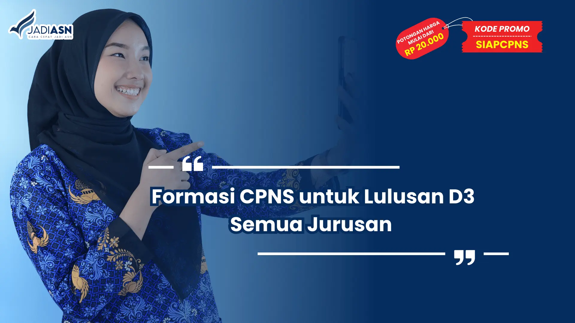 Formasi CPNS untuk Lulusan D3 Semua Jurusan 