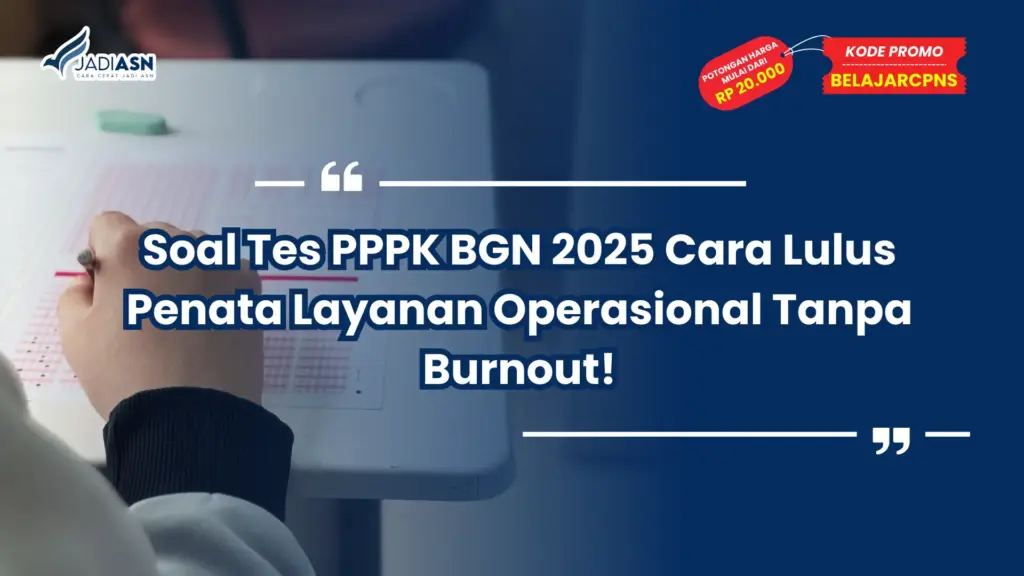 soal tes pppk bgn 2025