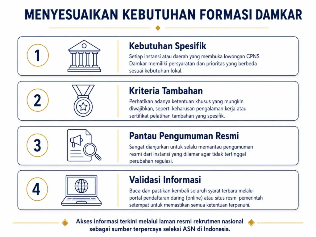 5. Menyesuaikan dengan Kebutuhan Instansi dan Formasi