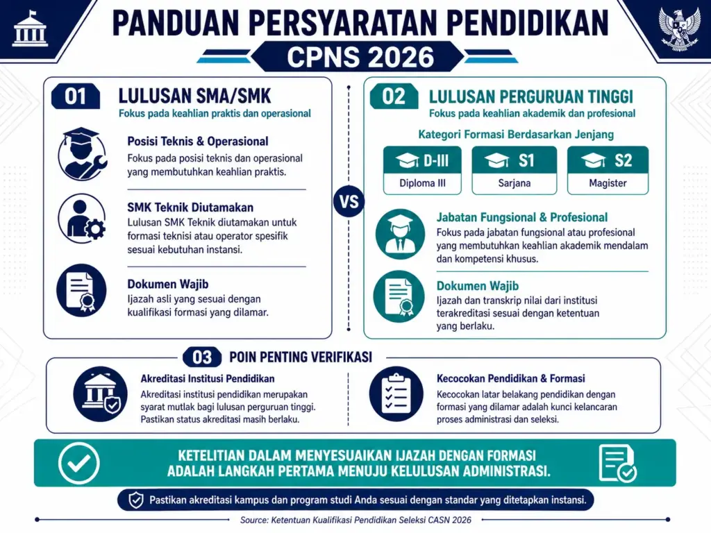 Perbedaan Persyaratan Pendidikan