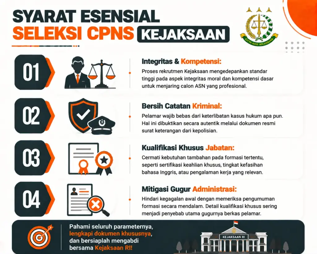 2. Hal Esensial Mengenai Syarat CPNS Kejaksaan