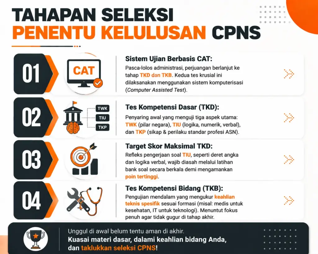 2. Mengenal Tahapan Seleksi CPNS yang Membentuk Peluang