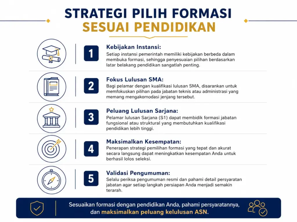 2. Menentukan Formasi Sesuai Pendidikan untuk Maksimalkan Peluang