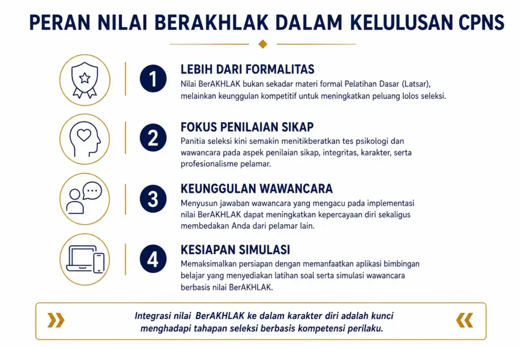 2. Bagaimana Berakhlak Latsar CPNS Membantu Peluang Lolos Seleksi