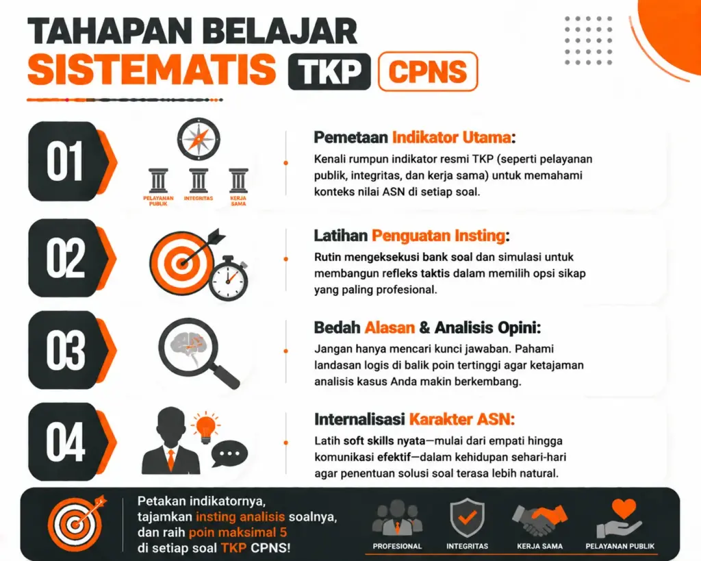 2. Membagi Tahapan Belajar TKP CPNS Secara Sistematis