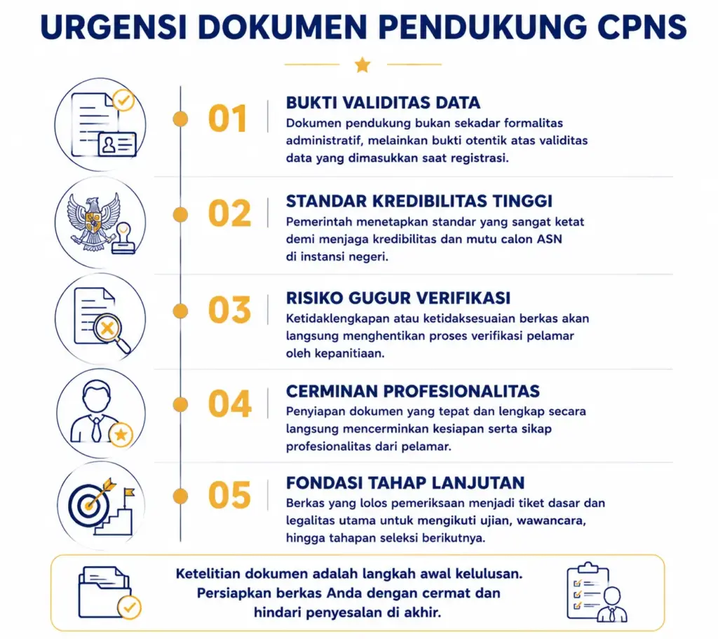 1. Mengapa Dokumen Pendukung Pendaftaran CPNS Tidak Bisa Diabaikan?