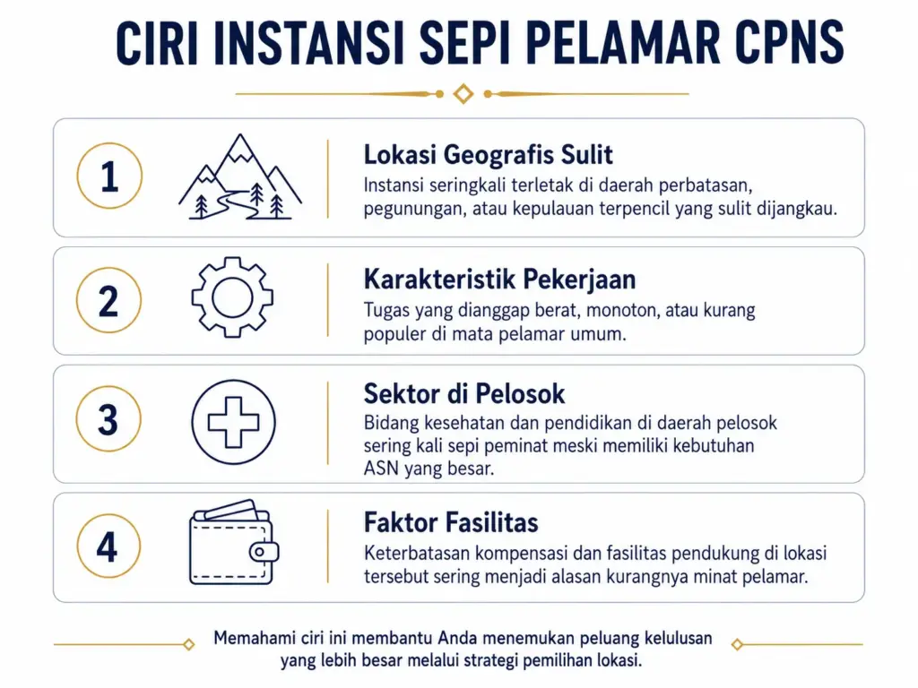 2. Ciri-ciri Instansi CPNS yang Jarang Diminati