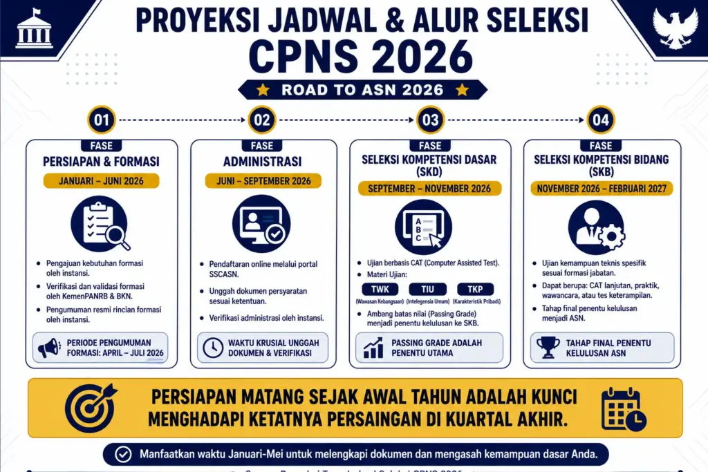 Proyeksi Jadwal Seleksi CPNS 2026