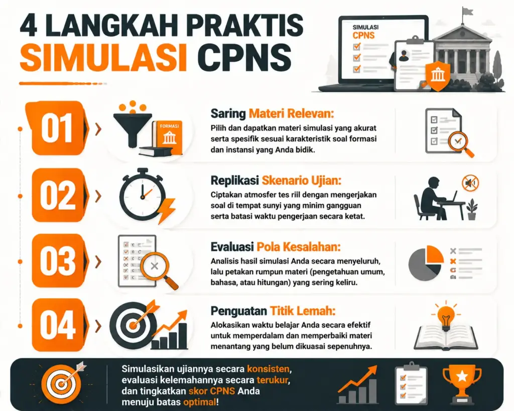 2. Langkah Praktis Menggunakan Panduan Simulasi CPNS