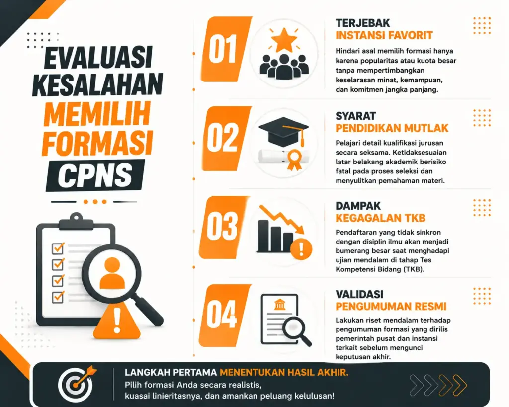 1. Kesalahan Pelamar CPNS dalam Memilih Formasi