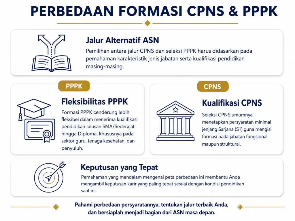 3. Perlu Diketahui: Perbedaan Formasi CPNS dan PPPK Terkait Pendidikan