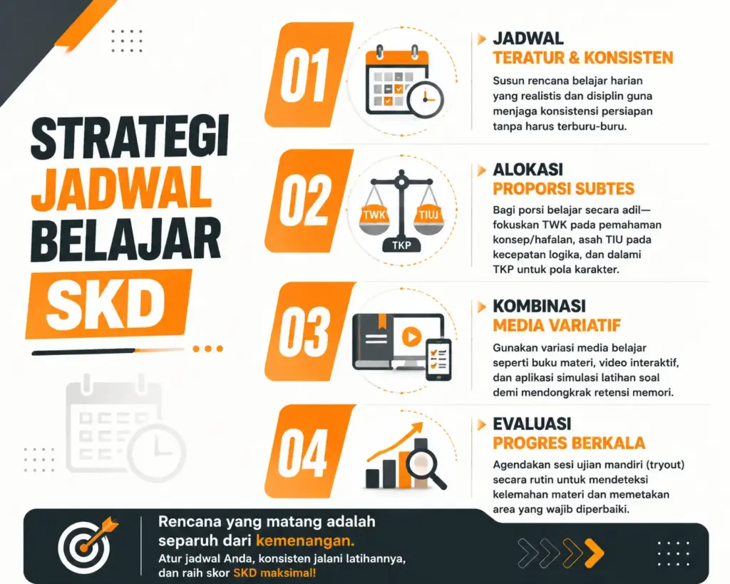 2. Merancang Rencana Belajar SKD yang Efektif