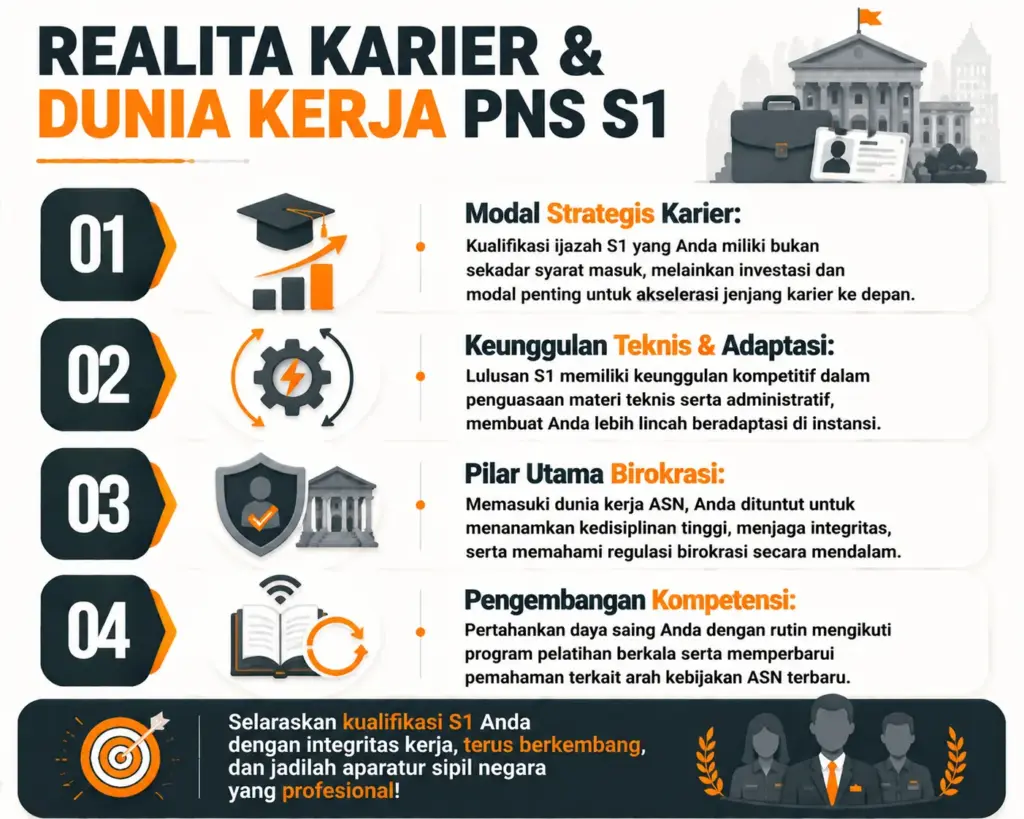 4. Realita Dunia Kerja PNS dan Tips Memanfaatkan Syarat S1