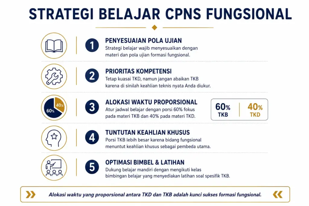 4. Menyesuaikan Strategi Belajar dengan CPNS Fungsional
