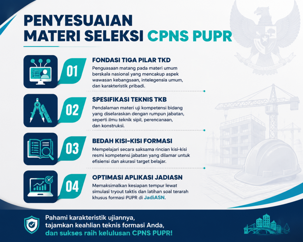 4. Menyesuaikan Diri dengan Kebutuhan dan Materi Seleksi CPNS PUPR