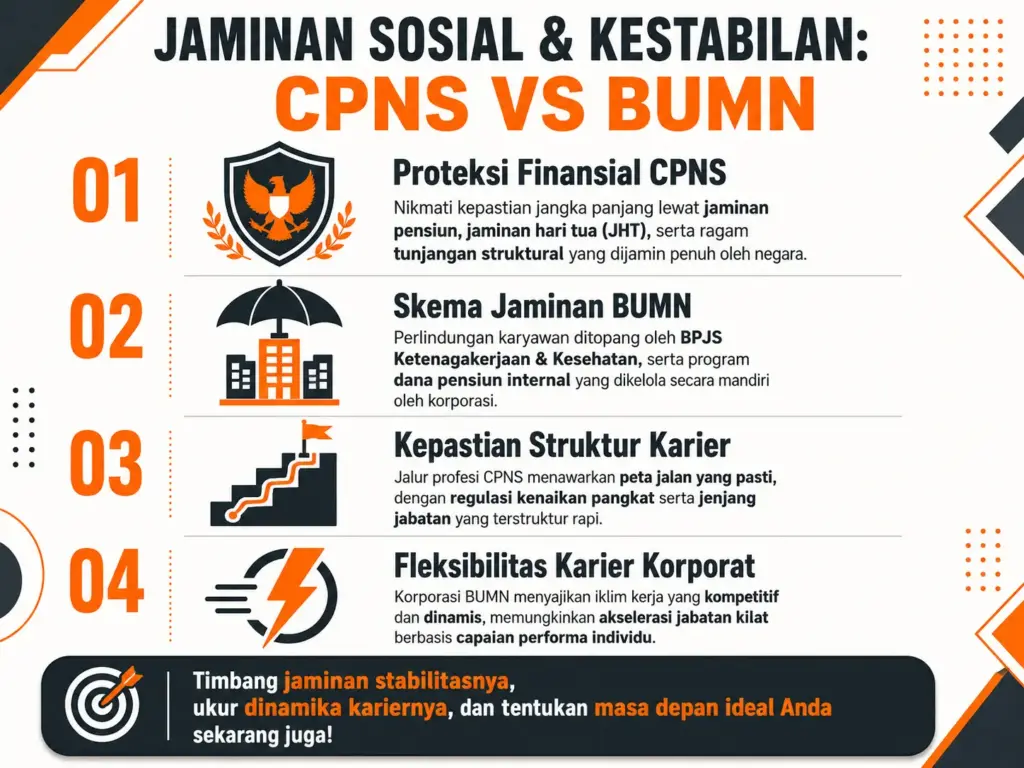 3. Faktor Kestabilan dan Jaminan Sosial dalam Gaji CPNS dan BUMN