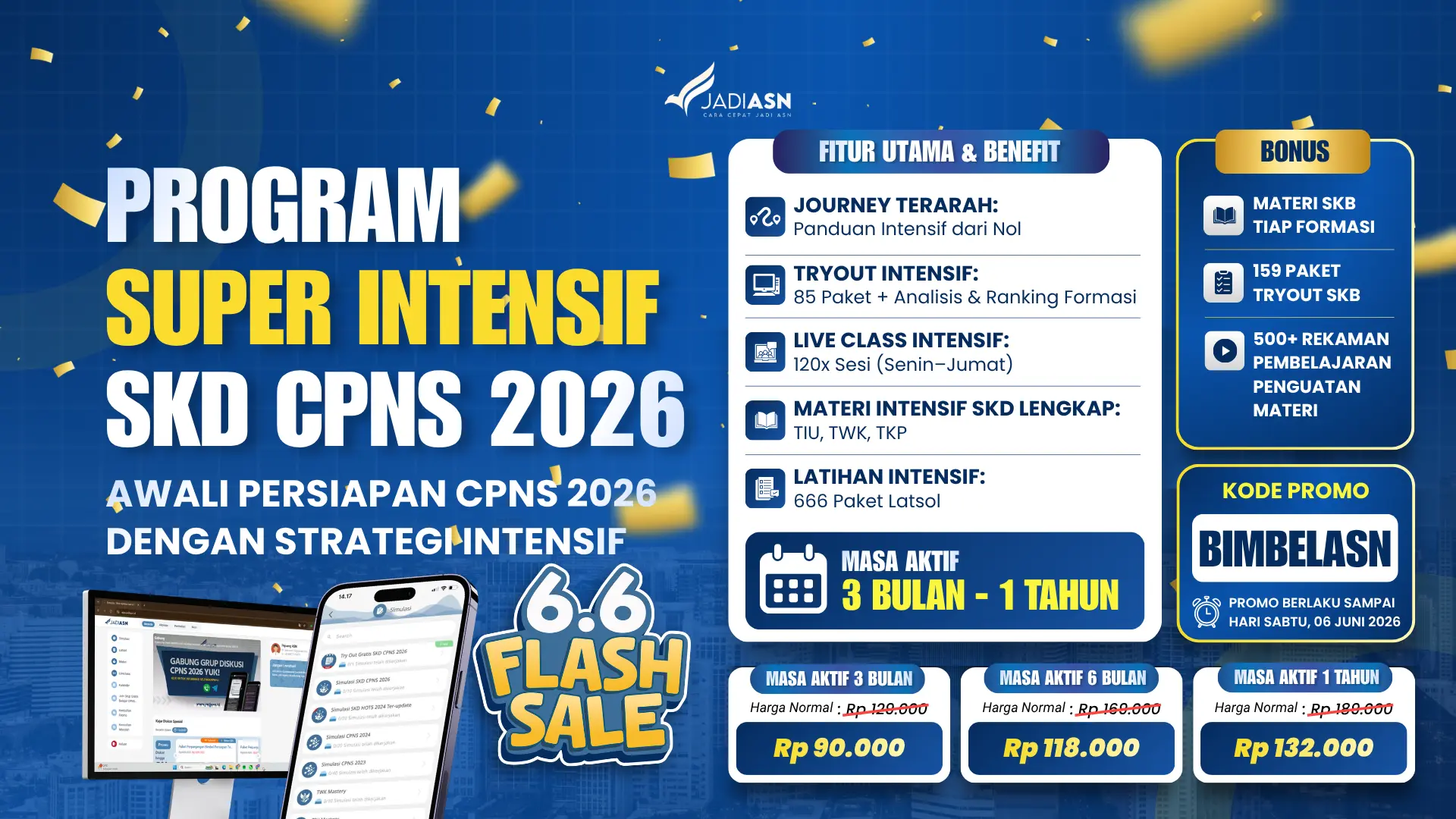 PROMO WEB ARTIKEL (03 Juni 2026) - KODE PROMO BIMBELASN