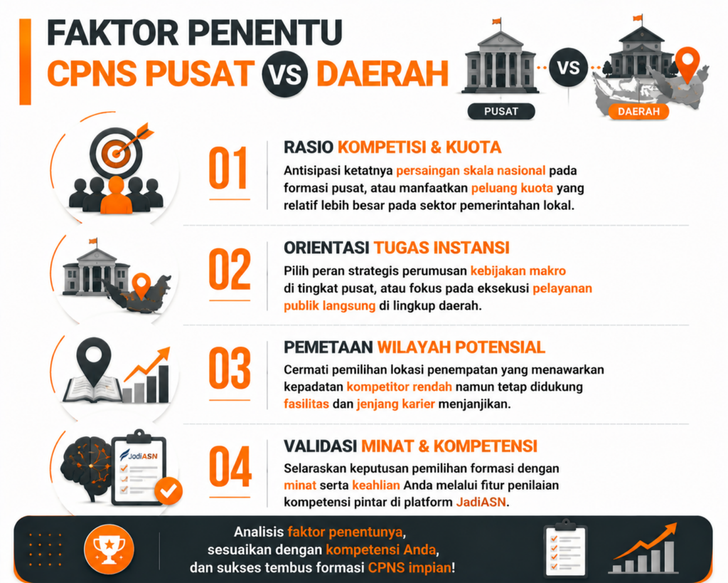 2. Faktor Penentu Pilihan CPNS Pusat atau Daerah