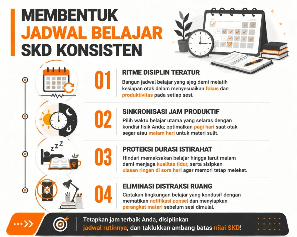 2. Menentukan Jadwal Belajar SKD yang Konsisten