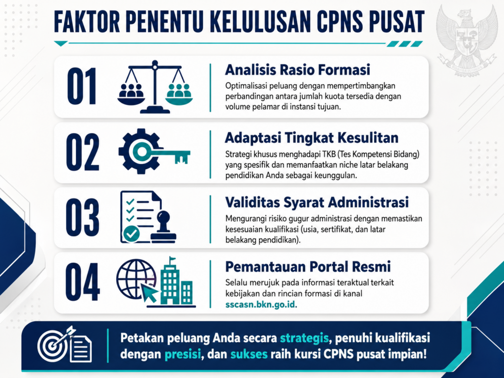 2. Faktor Penentu Mudah Lolos di CPNS Pusat