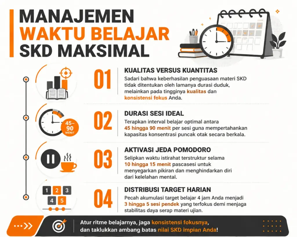1. Menyesuaikan Waktu Belajar SKD untuk Hasil Maksimal