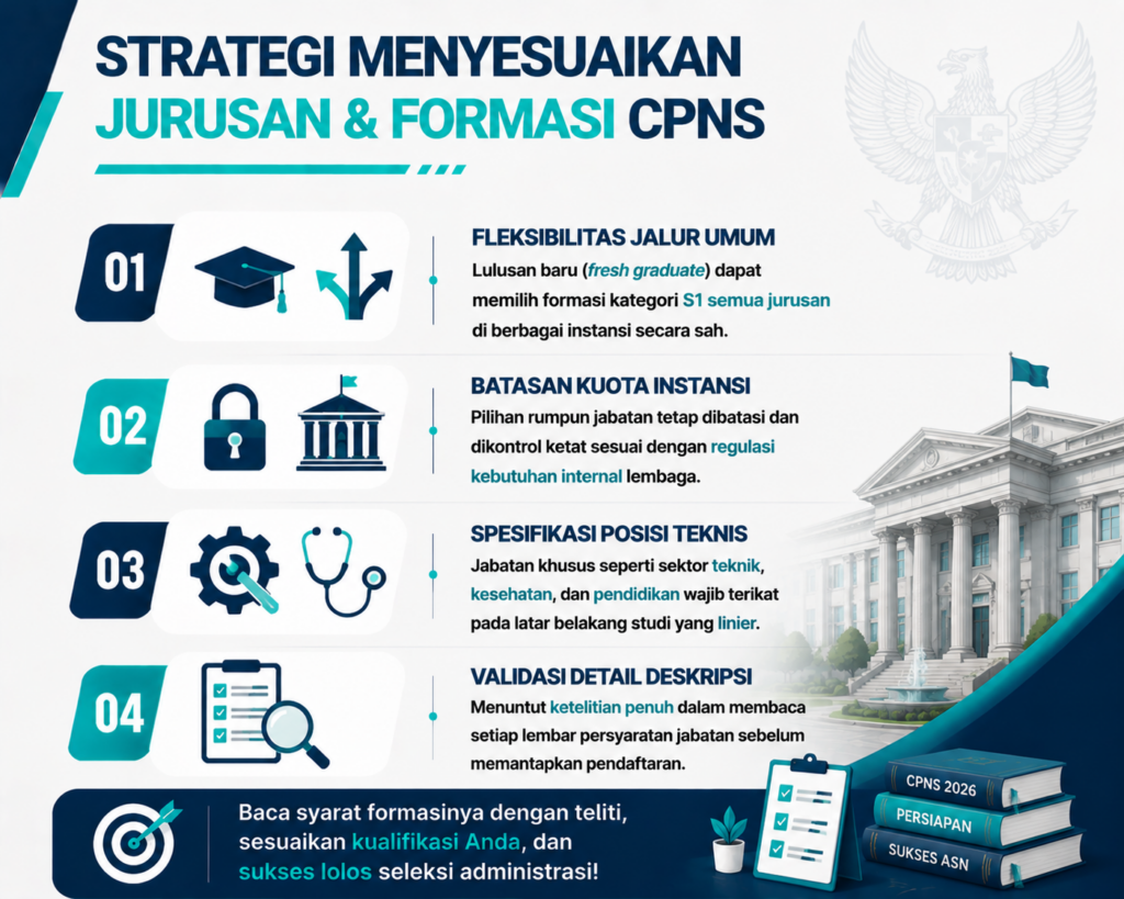 3. Menyesuaikan Jurusan dengan Formasi CPNS yang Tersedia