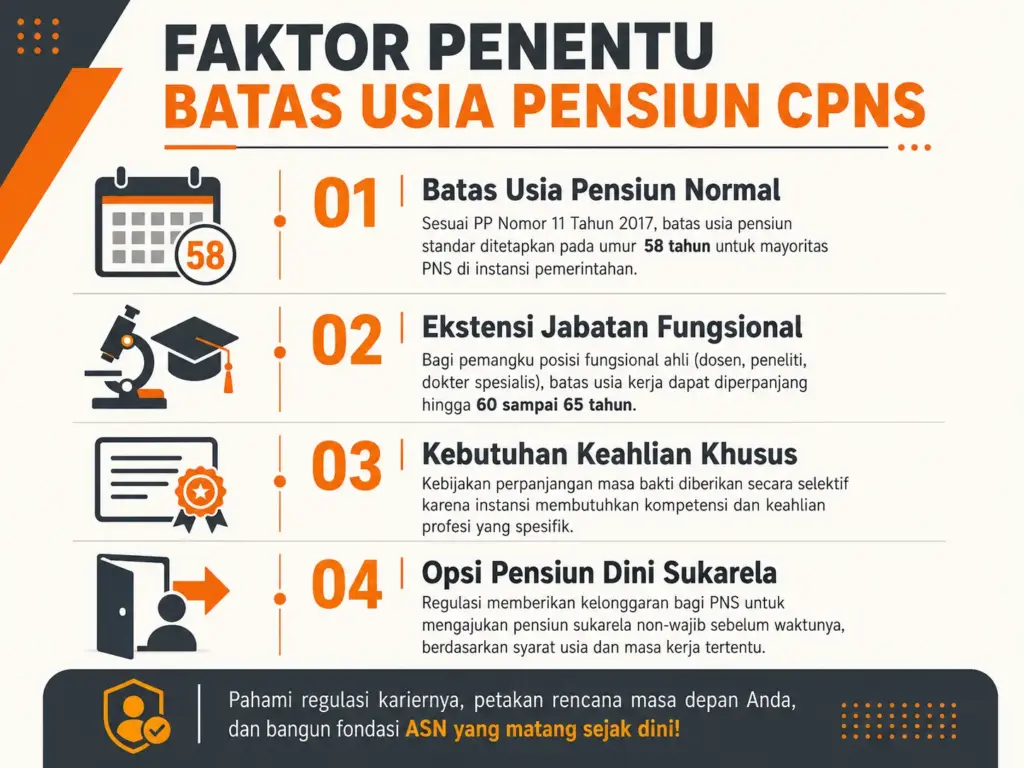 2. Faktor Penentu Usia Pensiun CPNS