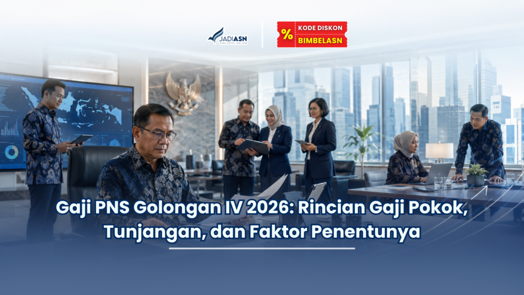 Gaji PNS Golongan IV 2026: Rincian Gaji Pokok, Tunjangan, dan Faktor Penentunya