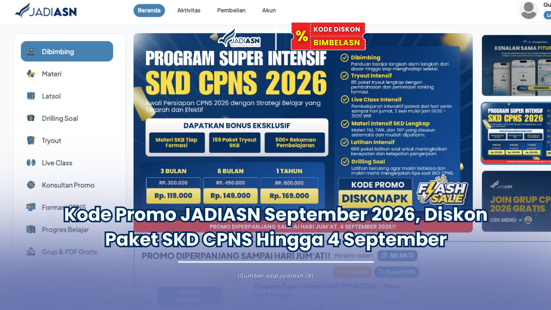 kode promo jadiasn