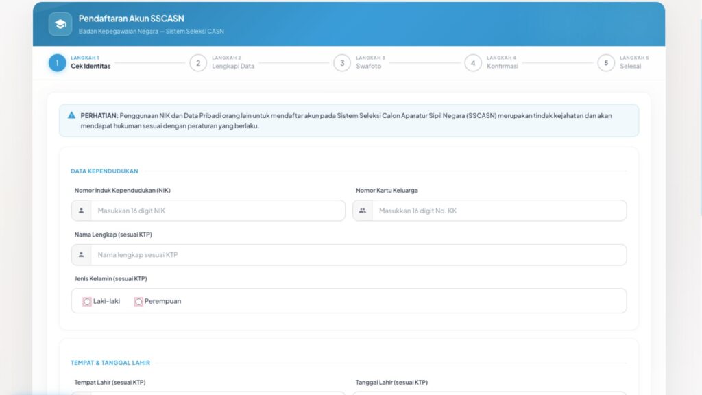 cara daftar cpns