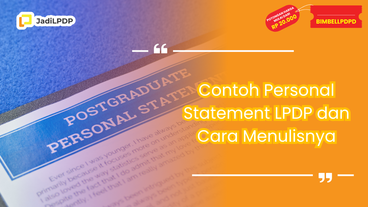 contoh personal statement lpdp