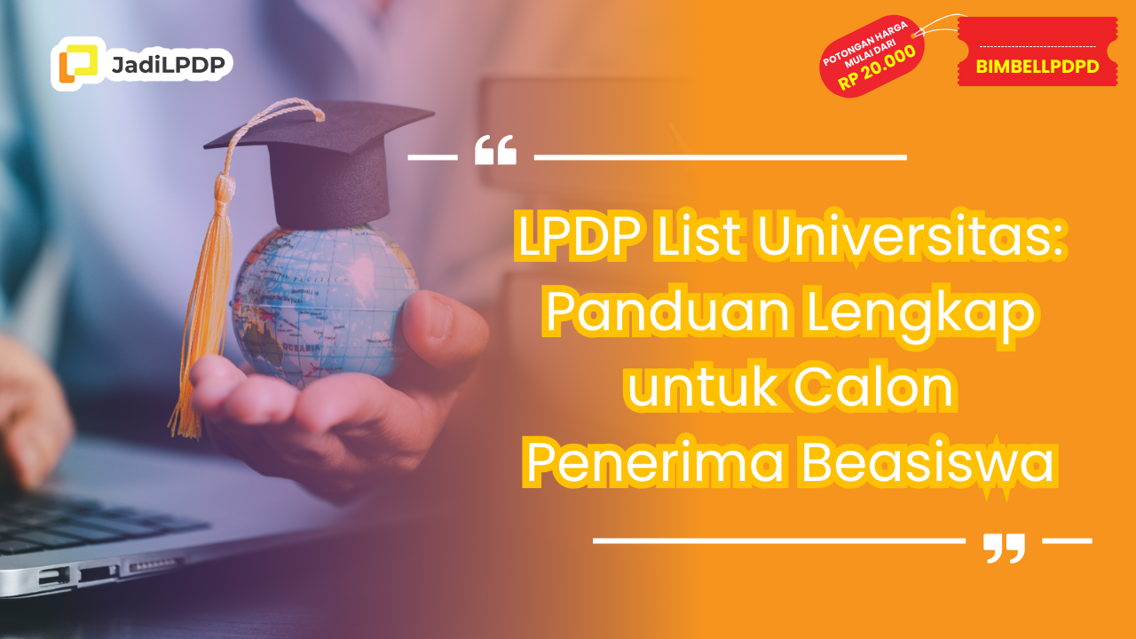 lpdp list universitas